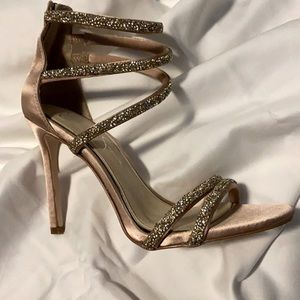 NWOT Jessica Simpson Strappy Glitter Heels
